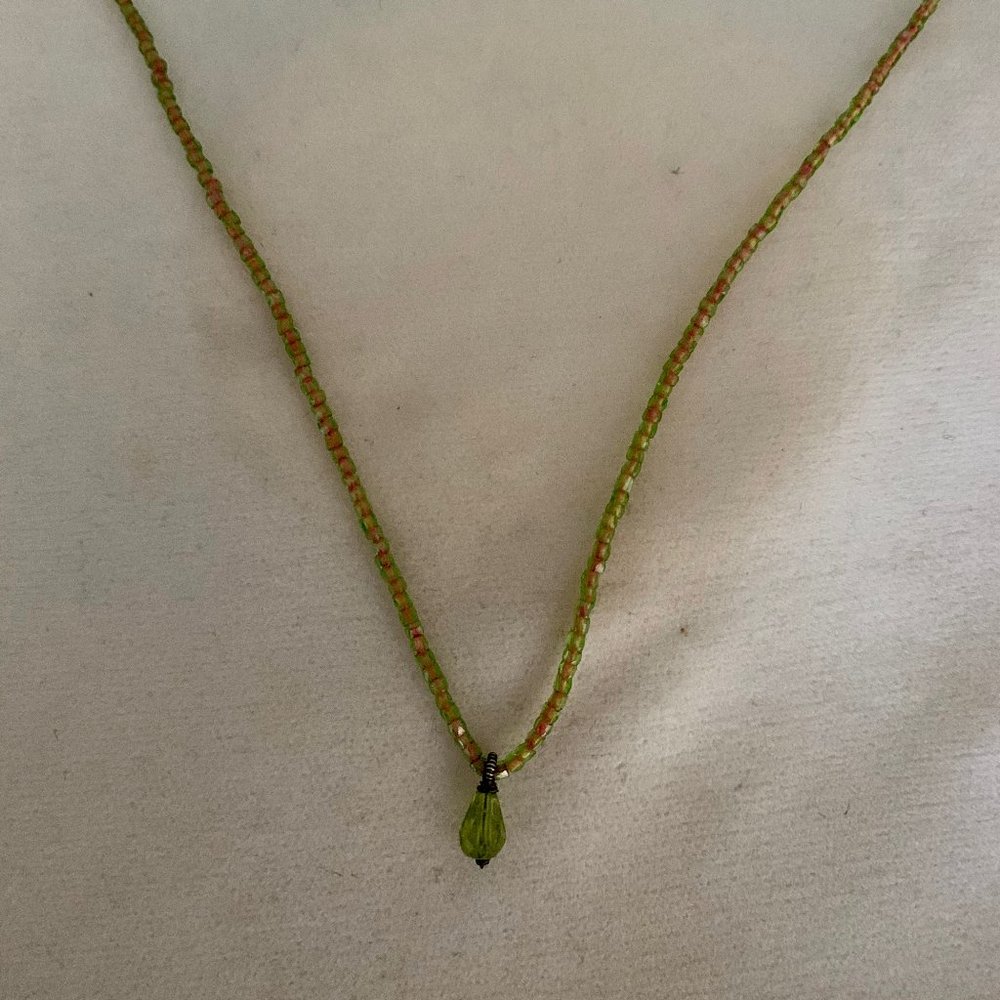The Artworks delicate artisan beaded necklace